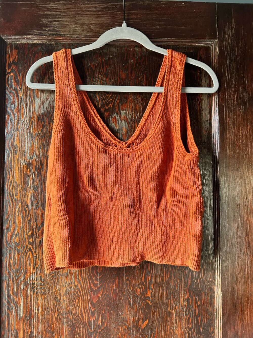 Banana Republic Rust Orange Cotton Knit Sweater Vest Size Medium - Picture 5 of 5